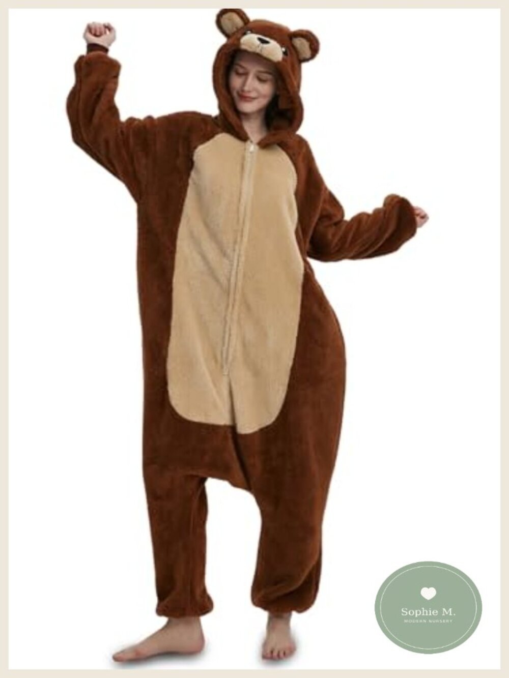 Adult Polar Fleece Animal Onesie One-Piece Pajama Cosplay Halloween Costume